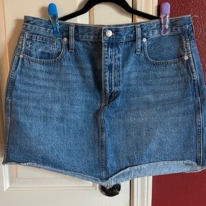 Madewell Blue Denim Mini Skirt